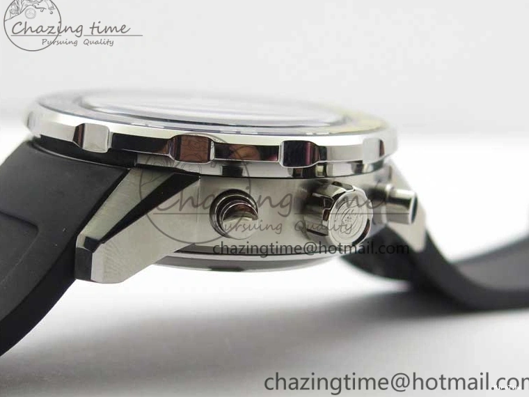 MIROTIME 0103 Aquatimer Chrono IW376702 SS BLS 1:1 Best Edition Black Dial on Black Rubber Strap A WellDesigned 7105